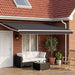 Cort electric retractabil Antracit și Alb 5 x 3 m - WALTI WALTI