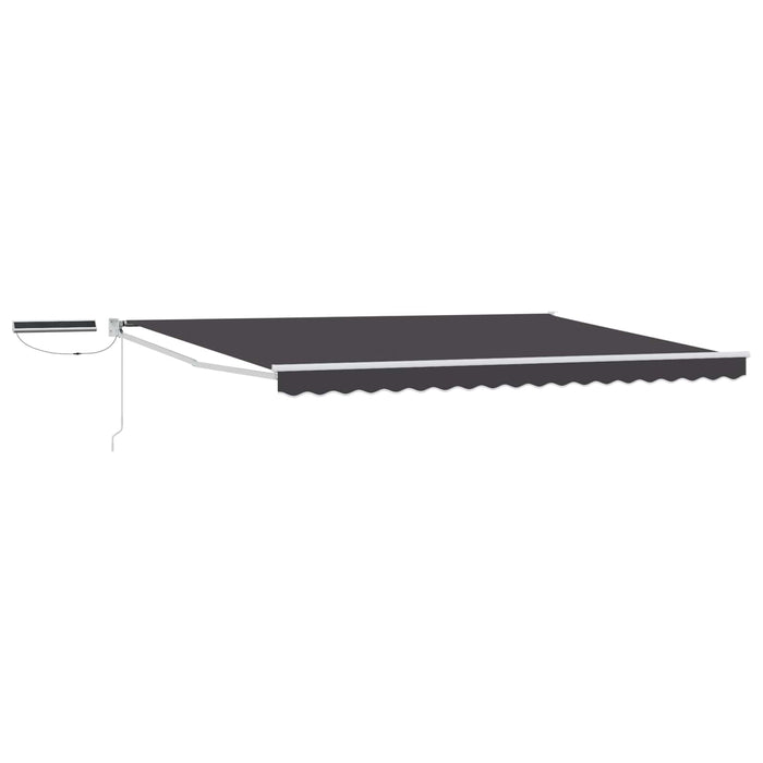 Cort electric retractabil Antracit și Alb 5 x 3 m - WALTI WALTI
