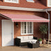 Cort electric retractabil Roșu și Alb 5 x 3 m - WALTI WALTI