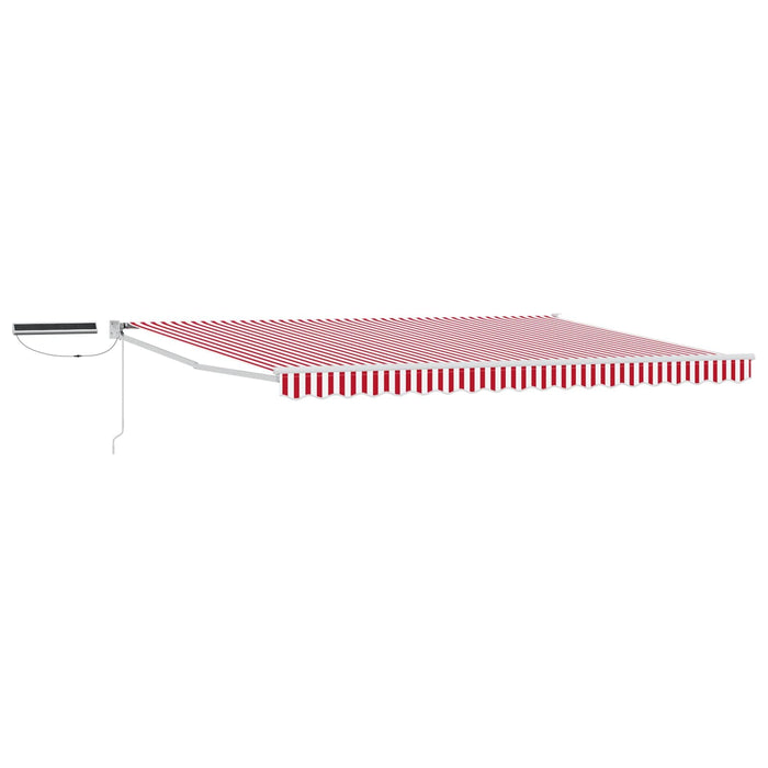 Cort electric retractabil Roșu și Alb 5 x 3 m - WALTI WALTI