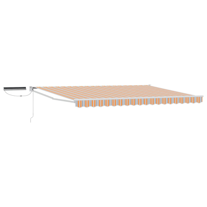 Cort electric retractabil Gri, Portocaliu, Alb 5 x 3 m WALTI