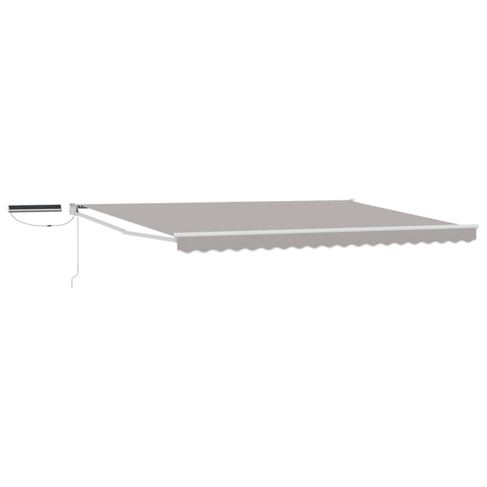 Cort electric retractabil Gri deschis și alb. 5 x 3 m - WALTI WALTI