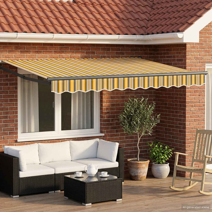 Cort electric retractabil Galben, Gri, Antracit 2,5 x 2 m - WALTI WALTI