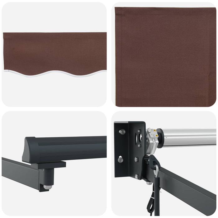 Cort electric retractabil Maro și Antracit 3 x 2 m WALTI