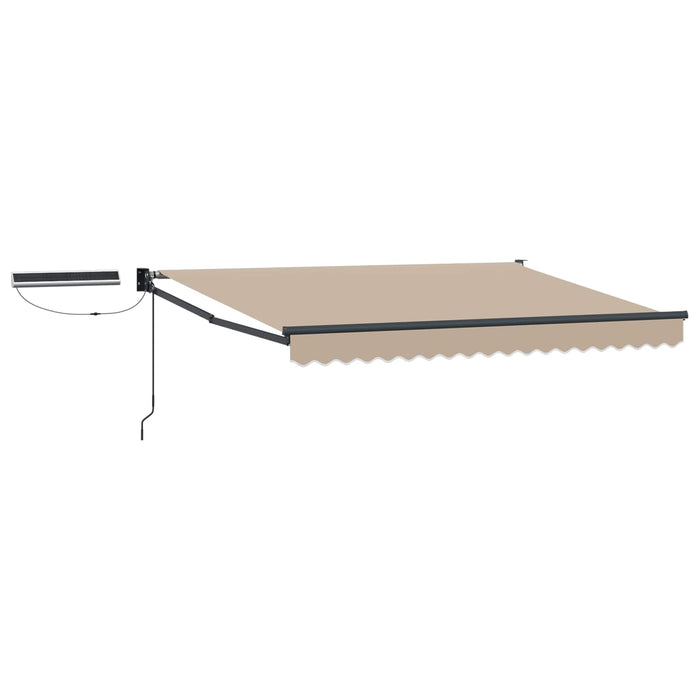 Cort electric retractabil Bej și antracit 3,5 x 2 m - WALTI WALTI