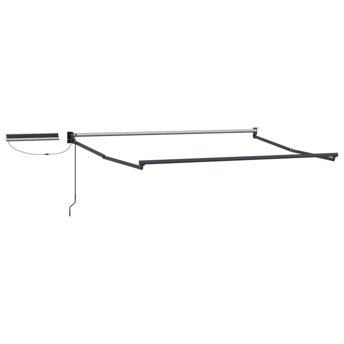 Cort electric retractabil Bej și antracit 3,5 x 2 m - WALTI WALTI