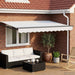 Cort electric retractabil Alb și antracit 3,5 x 2 m - WALTI WALTI