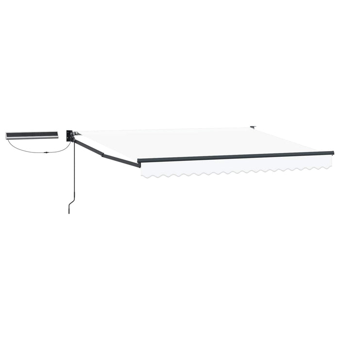 Cort electric retractabil Alb și antracit 3 x 2,5 m - WALTI WALTI