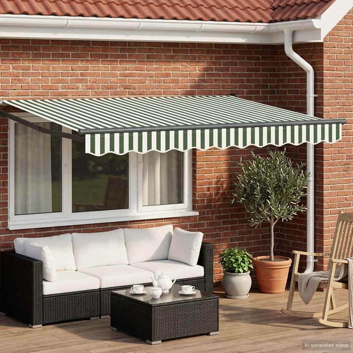 Cort electric retractabil Verde, Alb, Antracit 3 x 2,5 m - WALTI WALTI