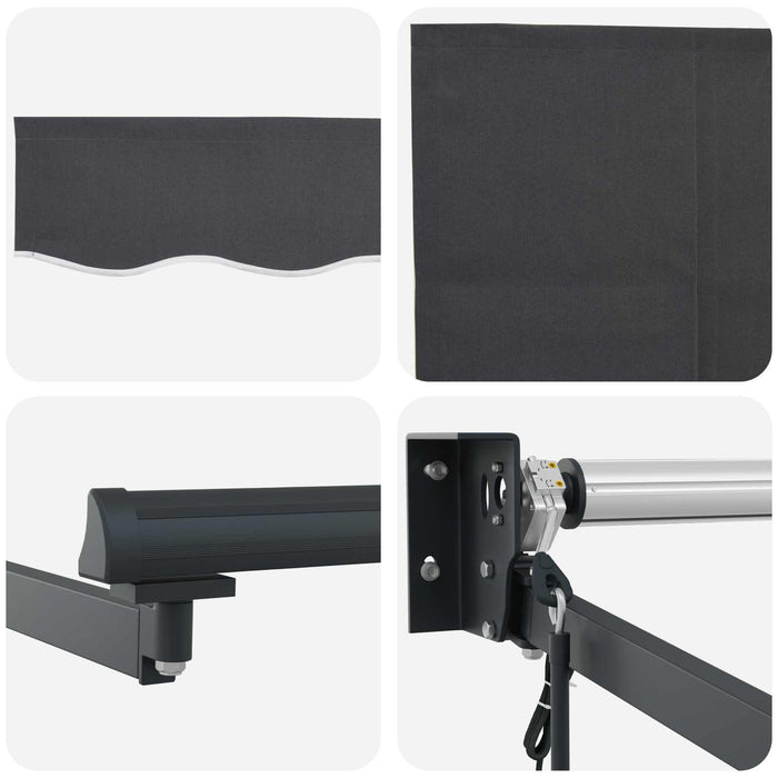 Cort electric retractabil Antracit 3,5 x 2,5 m - WALTI WALTI