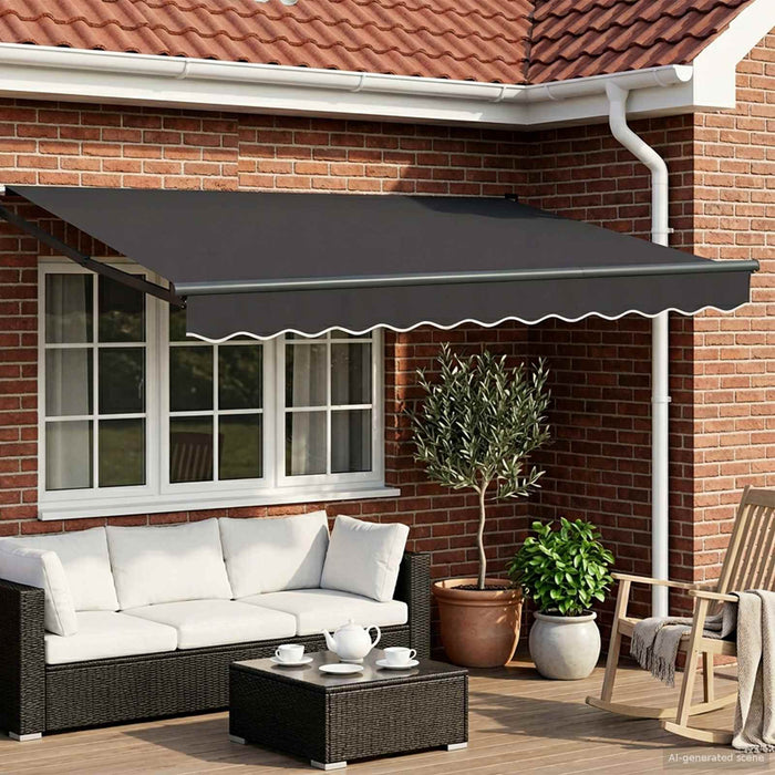 Cort electric retractabil Antracit 3,5 x 2,5 m - WALTI WALTI