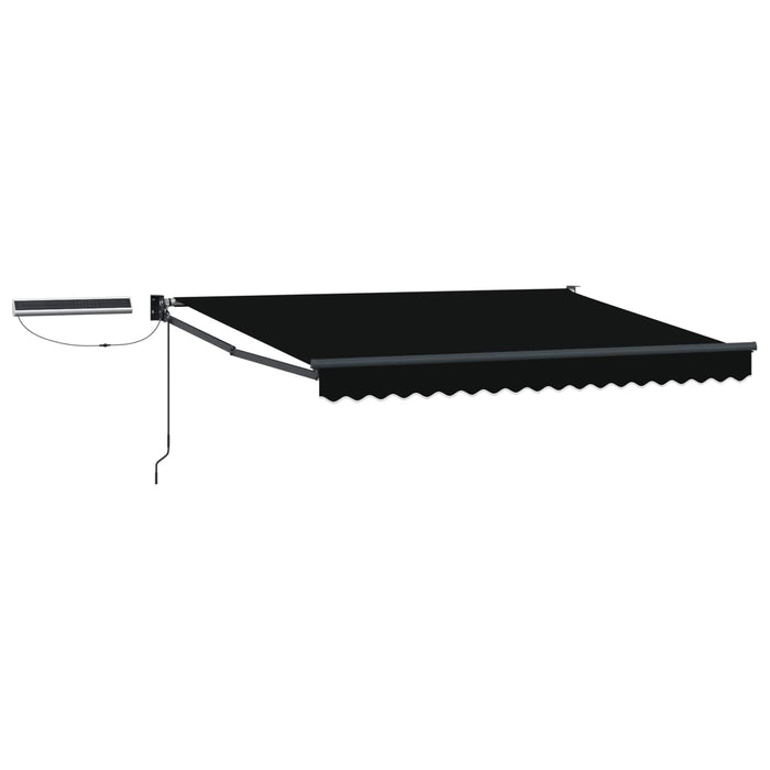 Cort electric retractabil Negru și antracit 3,5 x 2,5 m - WALTI WALTI