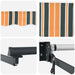 Cort electric retractabil Verde, Galben, Antracit 3,5 x 2,5 m - WALTI WALTI