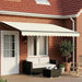 Cort electric retractabil Crem și Antracit 4 × 3 m - WALTI WALTI