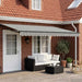 Cort electric retractabil Antracit și Alb 4 × 3 m - WALTI WALTI