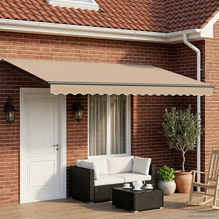 Cort electric retractabil Bej și antracit 4 × 3 m - WALTI WALTI