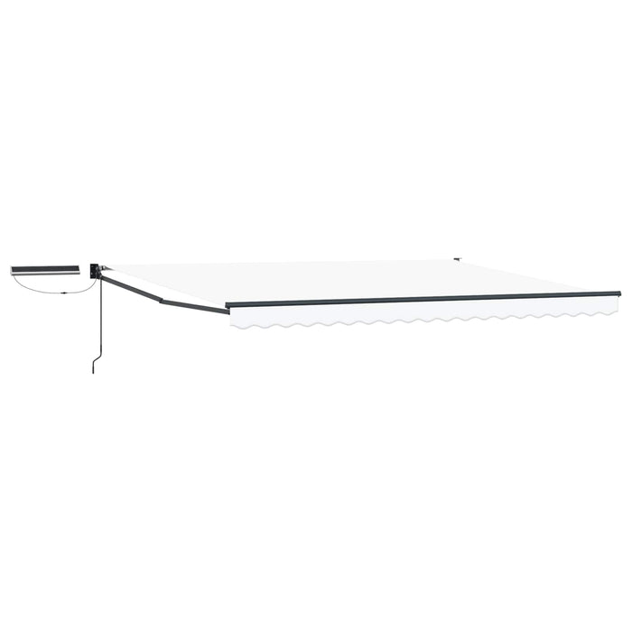 Cort electric retractabil Alb și antracit 4 × 3 m - WALTI WALTI