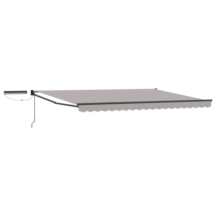Cort electric retractabil Gri deschis și antracit 4 × 3 m WALTI
