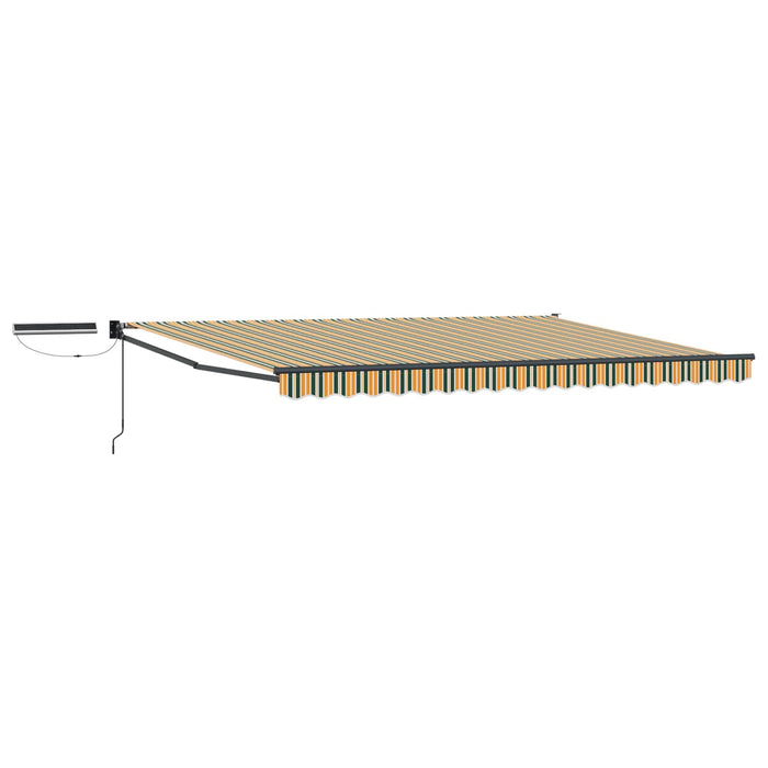 Cort electric retractabil Verde, Galben, Antracit 4 × 3 m WALTI