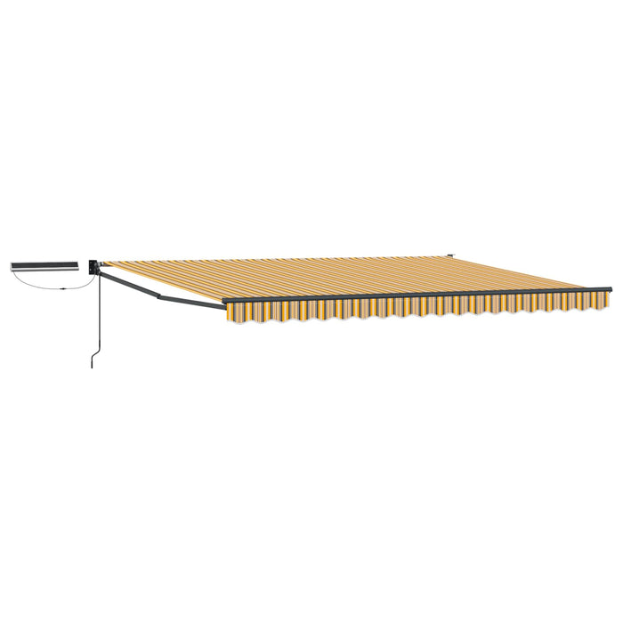 Cort electric retractabil Galben, Gri, Antracit 4,5 × 3 m - WALTI WALTI