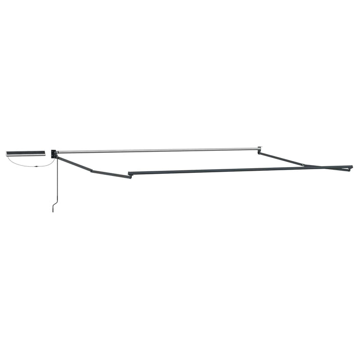 Cort electric retractabil Verde, Alb, Antracit 4,5 × 3 m - WALTI WALTI