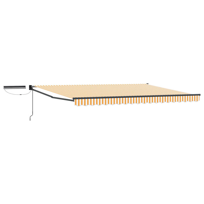 Cort electric retractabil Portocaliu, Alb, Antracit 5 x 3 m - WALTI WALTI