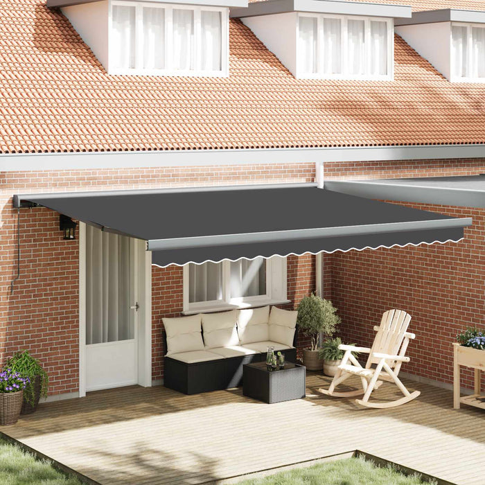 Cortina Retractabilă Antracit și gri 400 × 300 cm - WALTI WALTI