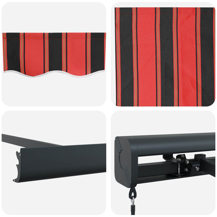 Cortina Retractabilă Portocaliu și negru 400 × 300 cm - WALTI WALTI