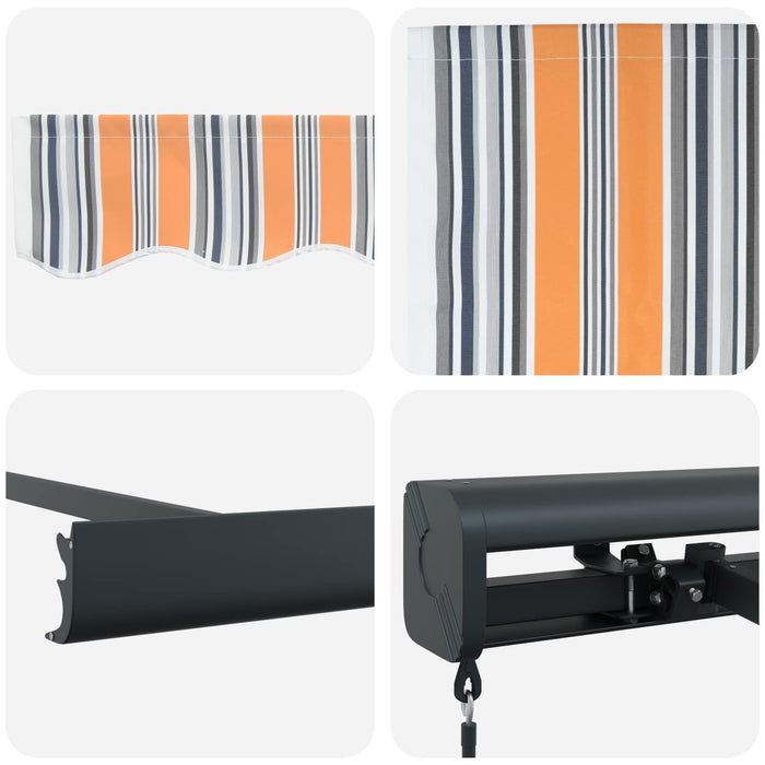 Cortina Retractabilă Portocaliu și gri 400 × 300 cm - WALTI WALTI
