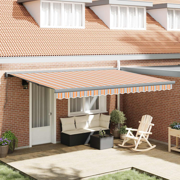 Cortina Retractabilă Portocaliu și gri 400 × 300 cm - WALTI WALTI