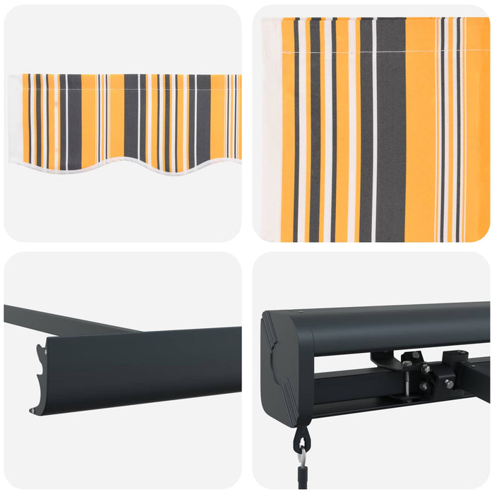 Cortina Retractabilă Galben și gri 400 × 300 cm - WALTI WALTI