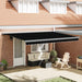 Cortina Retractabilă Negru 4 × 3 m Pânză și Aluminiu - WALTI WALTI