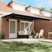 Cortina Retractabilă Negru 4 × 3 m Pânză și Aluminiu - WALTI WALTI