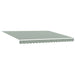 Cortina Retractabilă Verde și alb 4 × 3 m Pânză și Aluminiu - WALTI WALTI