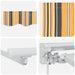 Copertină retractabilă manuală Galben, Gri și Alb 3,5 x 2,5 m - WALTI WALTI