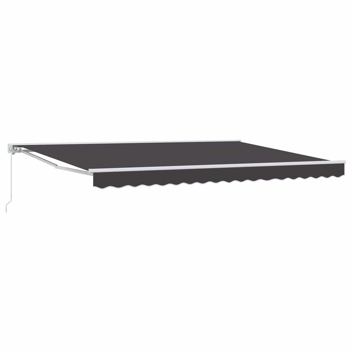 Copertină retractabilă manuală Antracit 4 × 3,5 m - WALTI WALTI