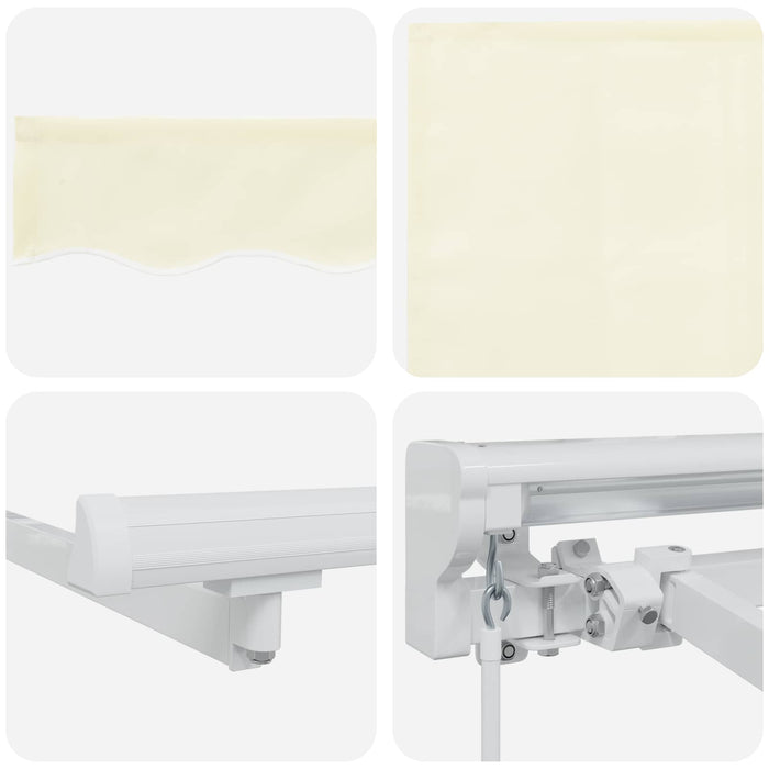 Copertină retractabilă manuală Crem 4,5 × 3,5 m - WALTI WALTI