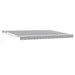 Copertină retractabilă manuală Antracit și Alb 4,5 × 3,5 m - WALTI WALTI