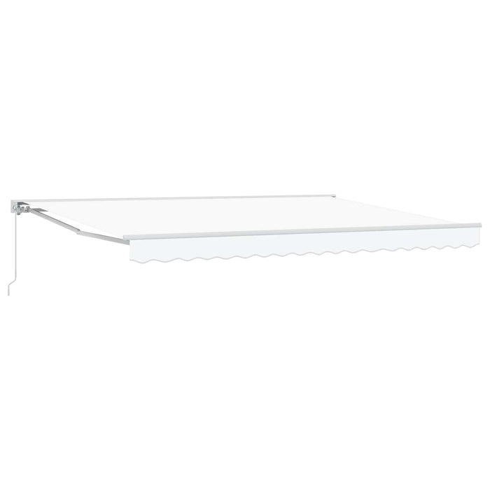 Copertină retractabilă manuală Alb 5 x 3 m - WALTI WALTI