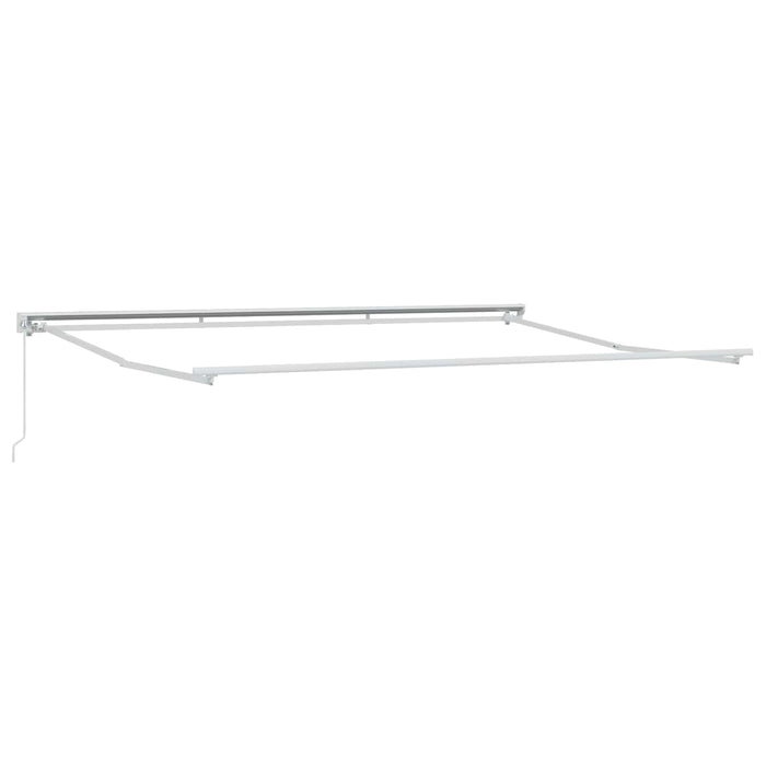 Copertină retractabilă manuală Alb 5 x 3 m - WALTI WALTI