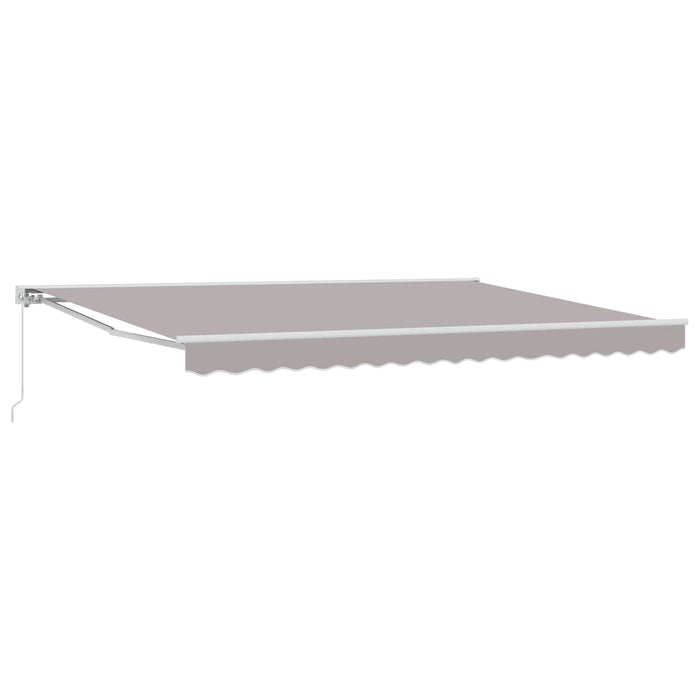 Copertină retractabilă manuală Gri deschis 5 x 3 m - WALTI WALTI