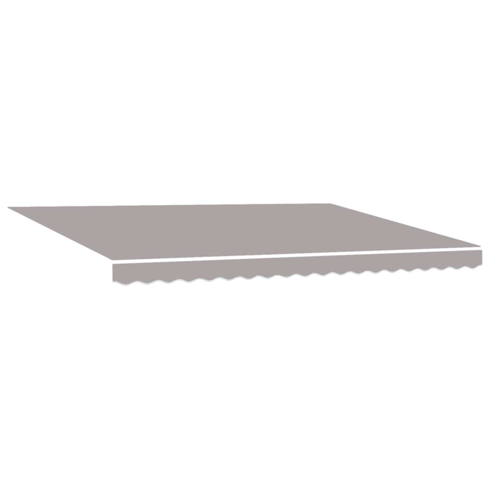 Copertină retractabilă manuală Gri deschis 5 x 3 m - WALTI WALTI