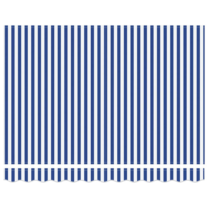 Copertină retractabilă manuală Albastru și Alb 3 x 2 m - WALTI WALTI