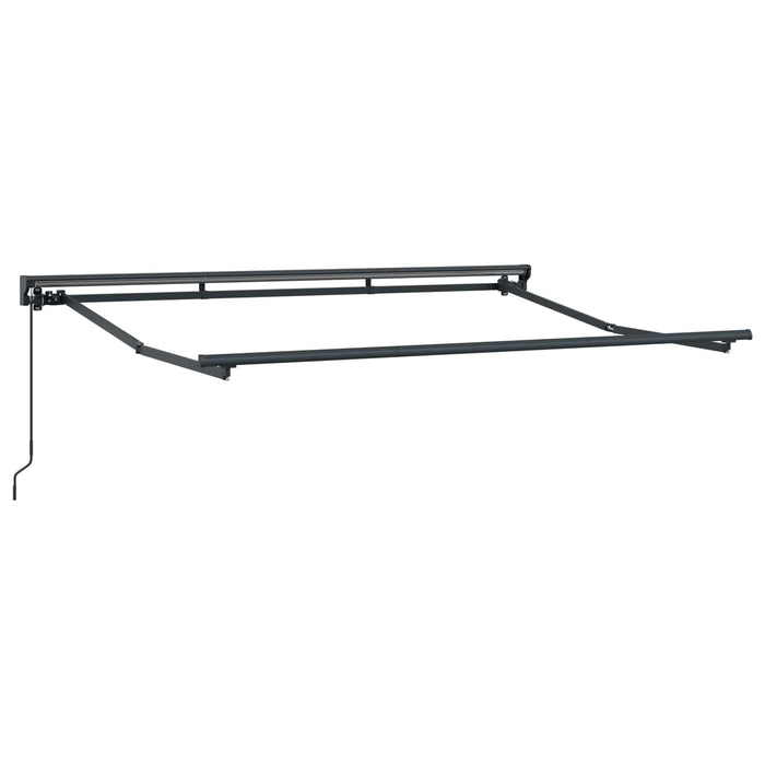 Copertină retractabilă manuală Galben și alb 3 x 2 m - WALTI WALTI