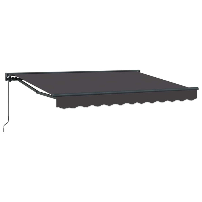 Copertină retractabilă manuală Antracit 3 x 2 m WALTI