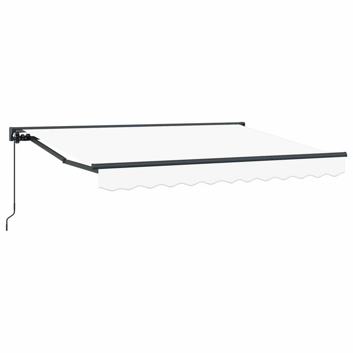 Copertină retractabilă manuală Alb 3 x 2 m WALTI