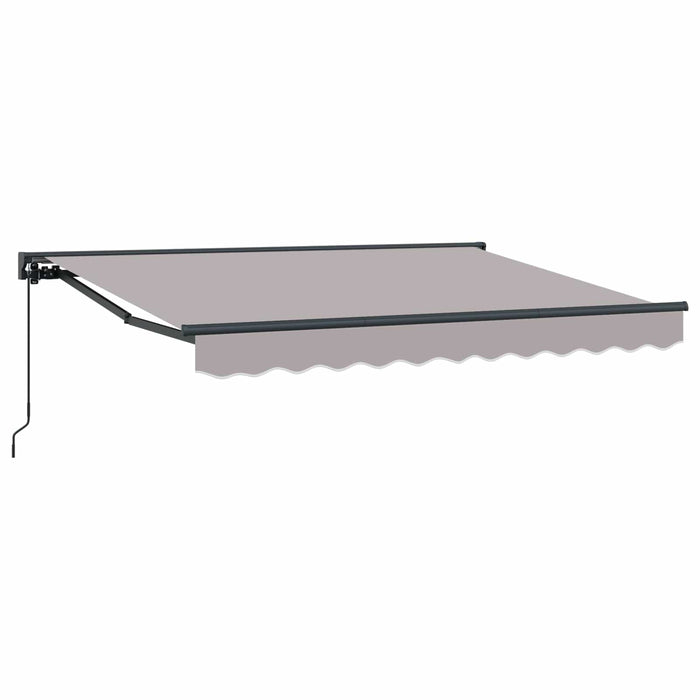Copertină retractabilă manuală Gri deschis 3 x 2 m WALTI