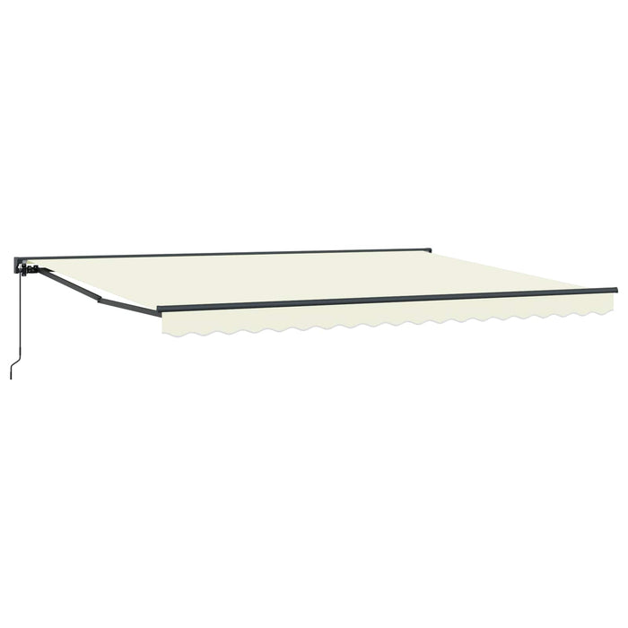 Copertină retractabilă manuală Crem 4,5 × 3,5 m - WALTI WALTI