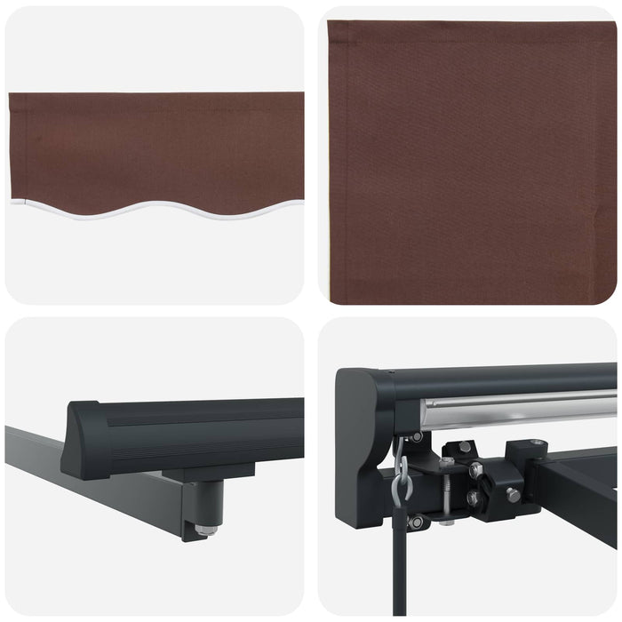 Copertină retractabilă manuală Maro 5 × 3,5 m - WALTI WALTI