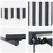 Copertină retractabilă manuală Antracit și Alb 5 × 3,5 m - WALTI WALTI